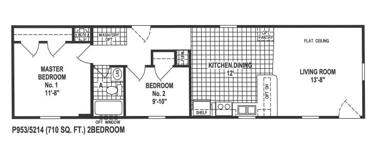 Two Bedroom, One Bath Mobile Home for Sale - Chief Mobile ...